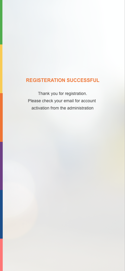 Thank you registration